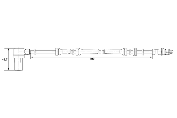 BOSCH 0 265 006 157 Sensor, Raddrehzahl