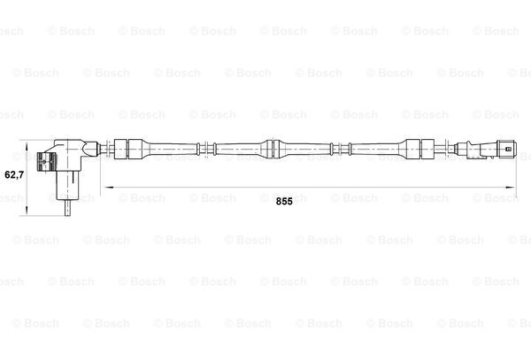 BOSCH 0 265 006 206 Sensore, N° giri ruota-Sensore, N° giri ruota-Ricambi Euro