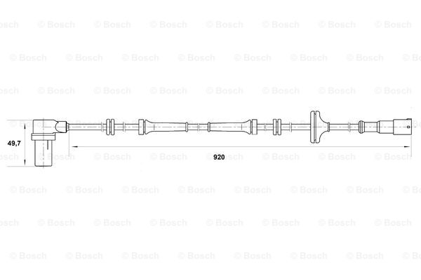 BOSCH 0 265 006 258 Sensore, N° giri ruota