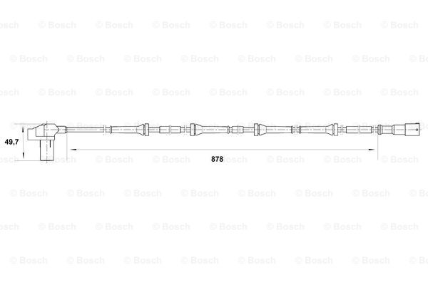 BOSCH 0 265 006 711 Sensore, N° giri ruota-Sensore, N° giri ruota-Ricambi Euro