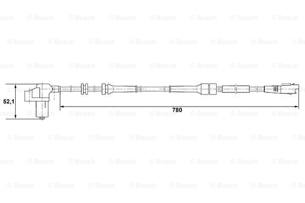 BOSCH 0 265 006 730 Sensore, N° giri ruota