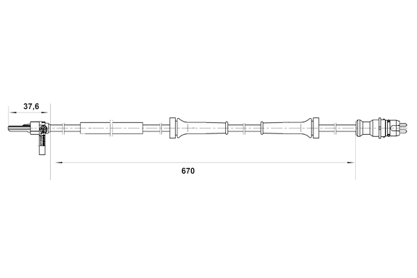 BOSCH 0 265 007 045 Sensor, Raddrehzahl
