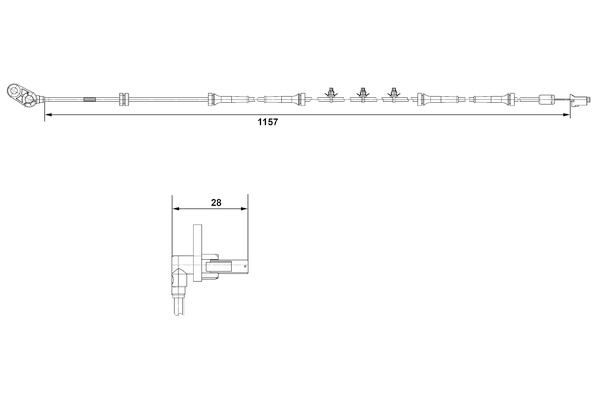 BOSCH 0 265 007 464 Sensor, Raddrehzahl