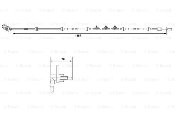 BOSCH 0 265 007 464 Sensore, N° giri ruota-Sensore, N° giri ruota-Ricambi Euro