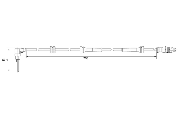 BOSCH 0 265 007 511 Sensor, Raddrehzahl