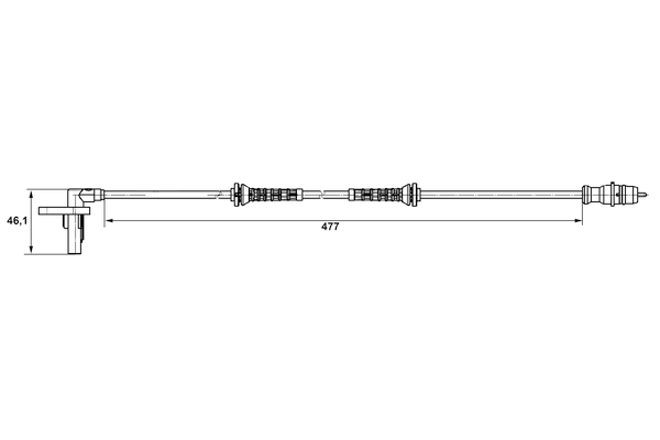 BOSCH 0 265 007 527 Sensor, Raddrehzahl