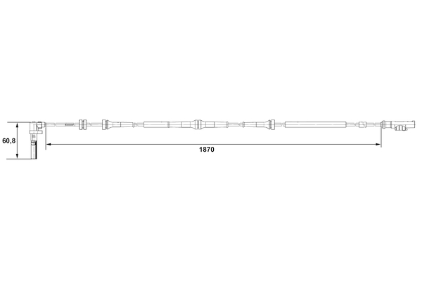 BOSCH 0 265 007 543 Sensor, Raddrehzahl