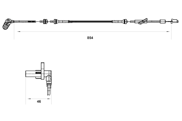 BOSCH 0 265 007 552 Sensor, Raddrehzahl