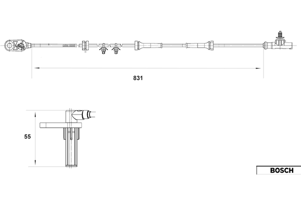BOSCH 0 265 007 559 Sensor, Raddrehzahl