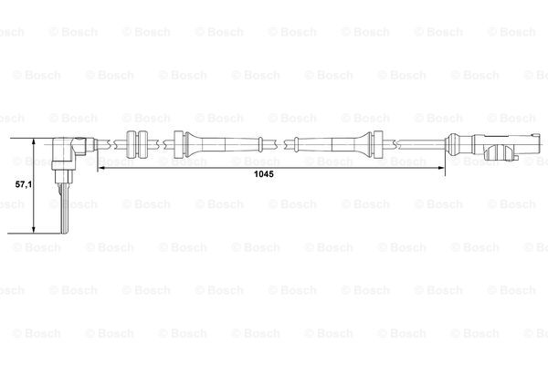 BOSCH 0 265 007 610 Sensor,...