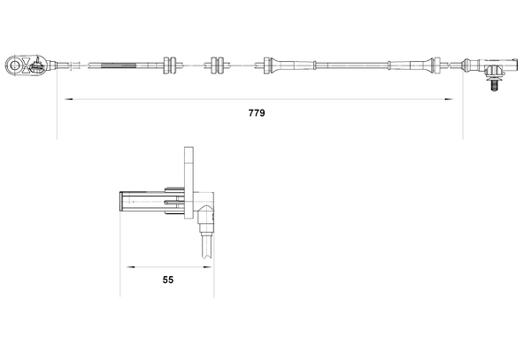 BOSCH 0 265 007 632 Sensor, Raddrehzahl