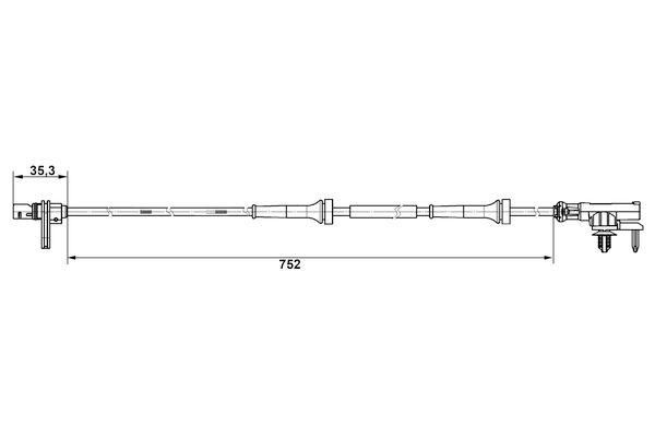 BOSCH 0 265 007 638 Sensor, Raddrehzahl