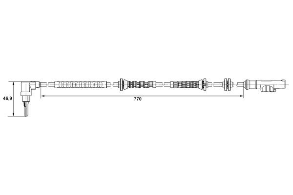 BOSCH 0 265 007 671 Αισθητήρας, στροφές τροχού