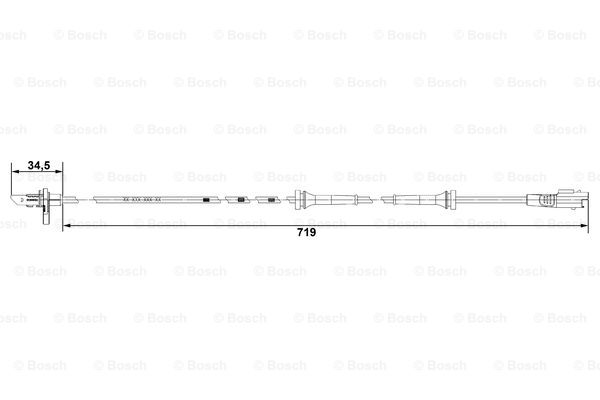 BOSCH 0 265 007 707 Sensor,...