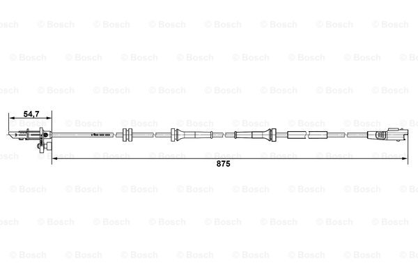 BOSCH 0 265 007 790 Sensore, N° giri ruota