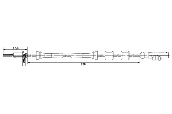 BOSCH 0 265 007 883 Sensor, Raddrehzahl
