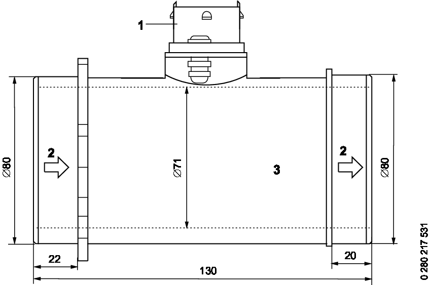 BOSCH 0 280 218 087 Luftmassenmesser