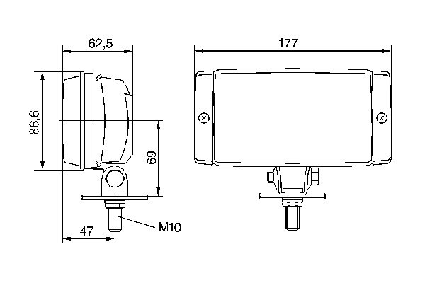 BOSCH 0 306 407 001 Diaľkový svetlomet
