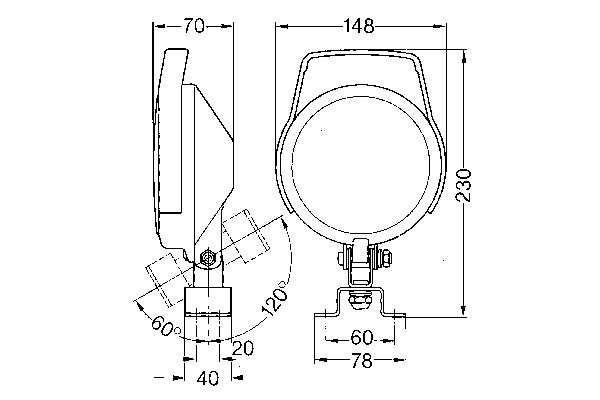 BOSCH 0 306 480 002 Worklight both sides
