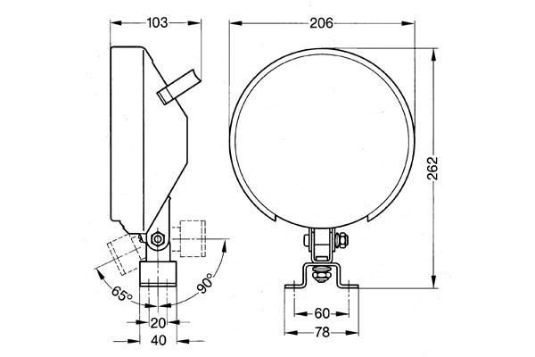 BOSCH 0 306 980 004 Worklight both sides