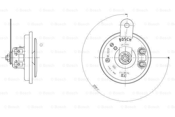 BOSCH 0 320 043 008 Air Horn