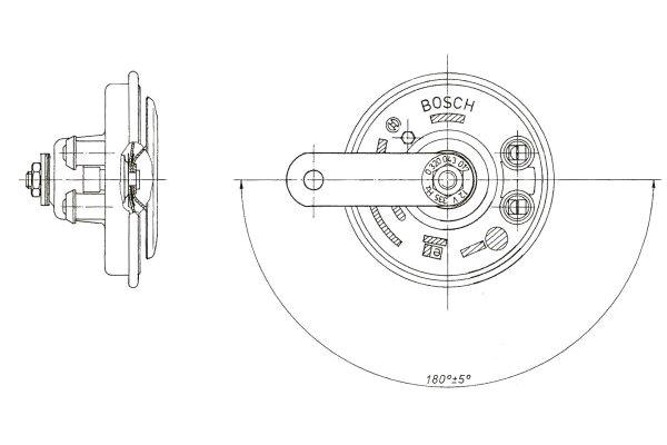 BOSCH 0 320 043 017 Κόρνα for VOLVO