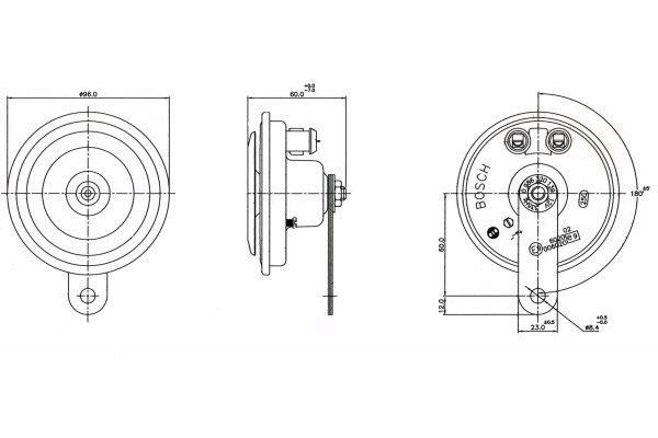 BOSCH 0 320 043 026 Κόρνα