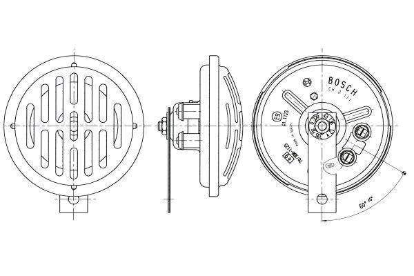 BOSCH 0 320 143 136 Κόρνα