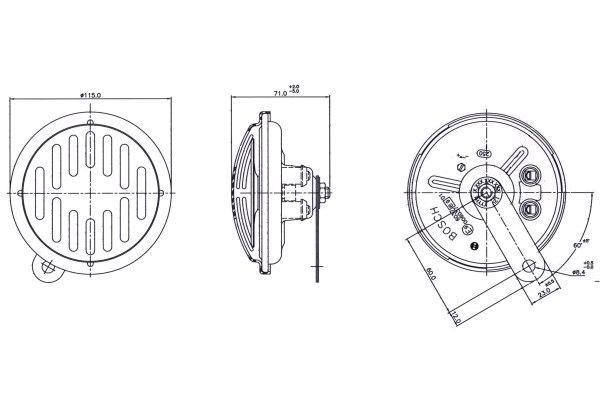 BOSCH 0 320 143 903 Κόρνα