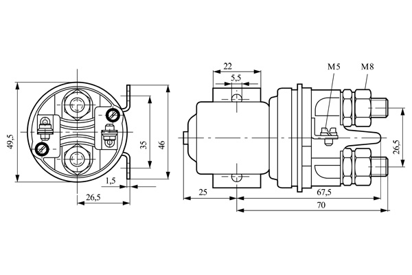 BOSCH 0 333 006 017 Relais, Arbeitsstrom
