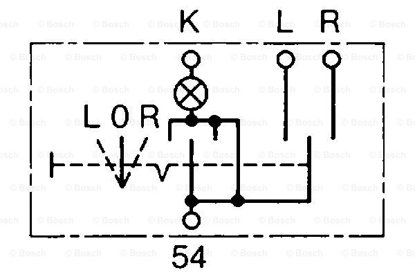 BOSCH 0 341 300 002 Interruttore lampeggiatore