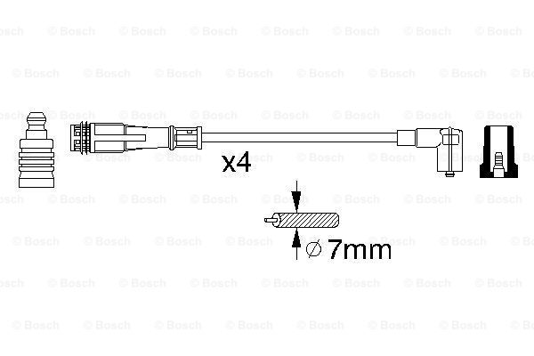 BOSCH 0 356 912 881 Kit cavi accensione-Kit cavi accensione-Ricambi Euro