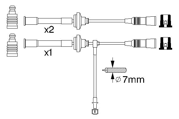 BOSCH 0 356 912 946 Zündleitungssatz