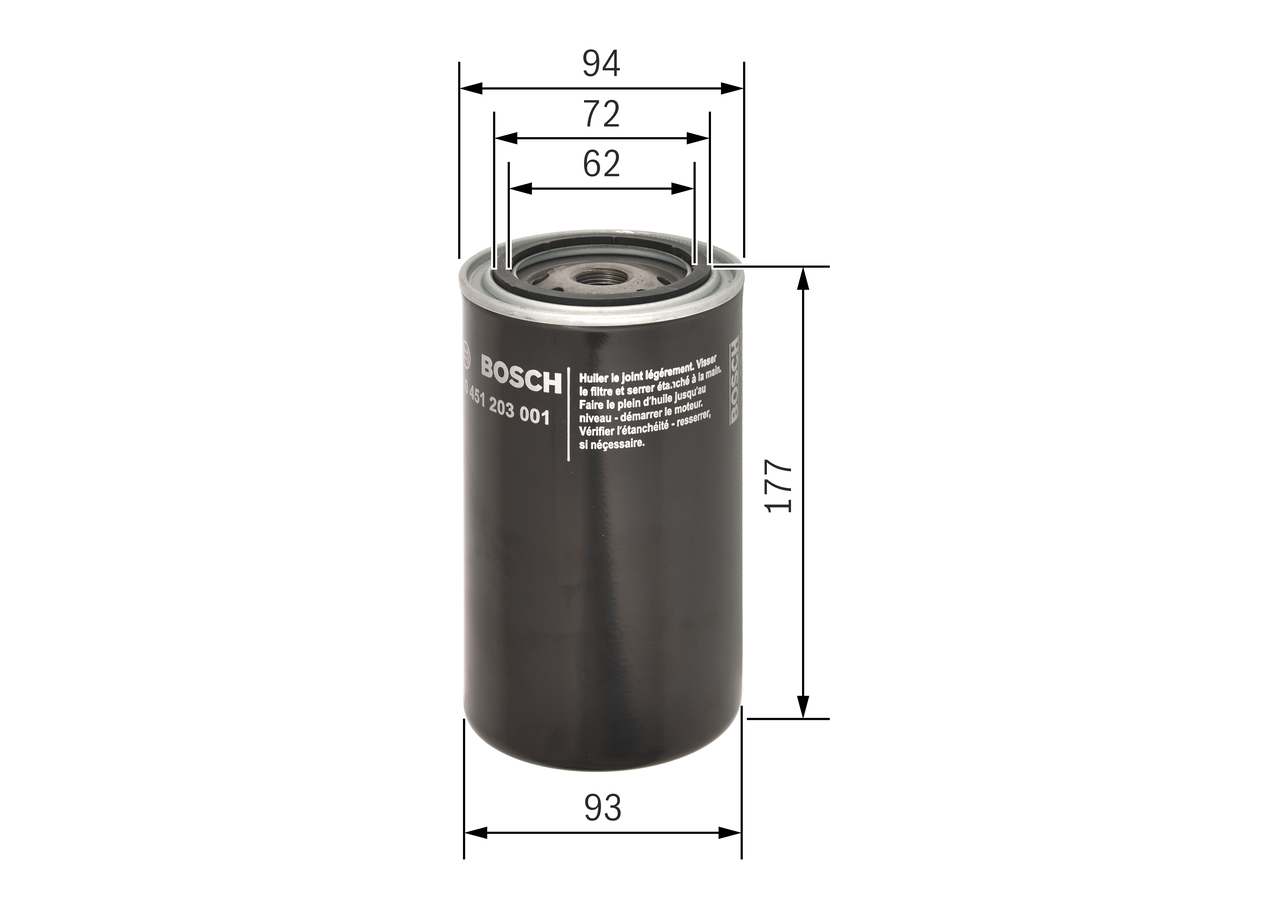 BOSCH 0 451 203 001 Ölfilter