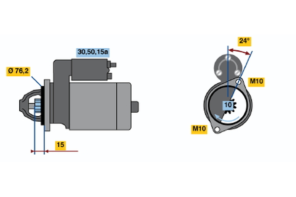 BOSCH 0 986 010 020 Starter