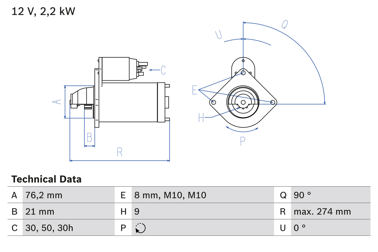 BOSCH 0 986 012 620 Starter