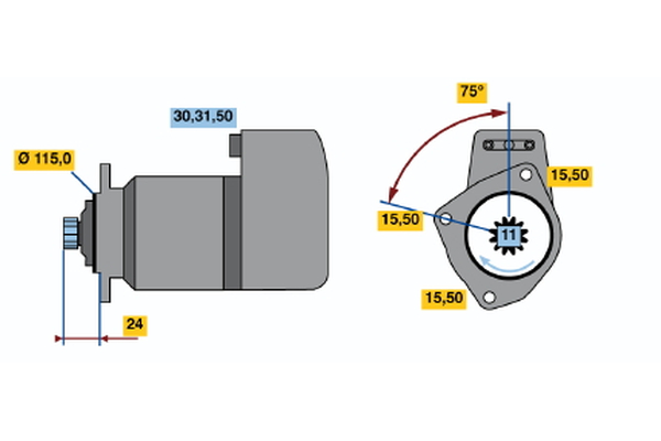 BOSCH 0 986 013 440 Starter