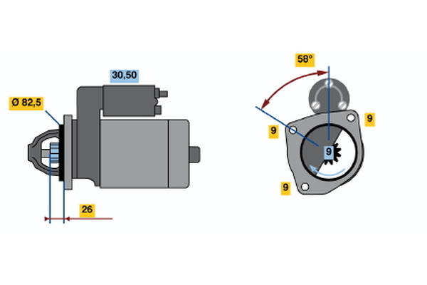 BOSCH 0 986 013 640 Starter