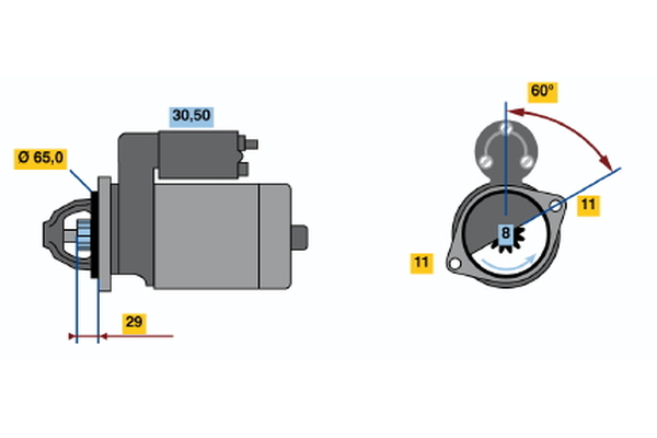 BOSCH 0 986 014 381 Starter