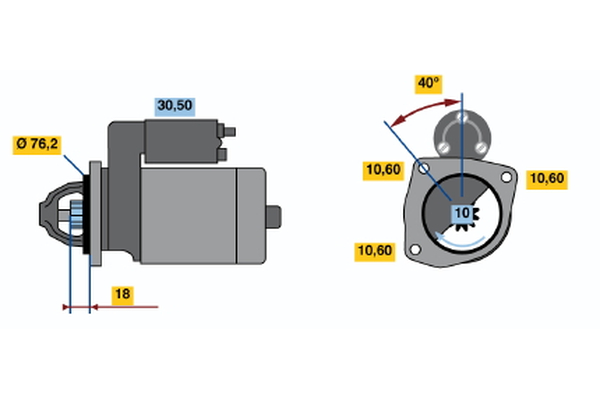 BOSCH 0 986 015 190 Starter