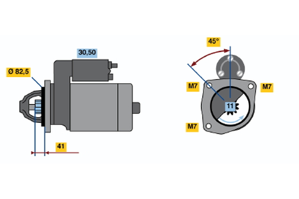 BOSCH 0 986 015 401 Starter