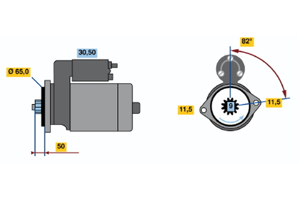 BOSCH 0 986 016 431 Starter