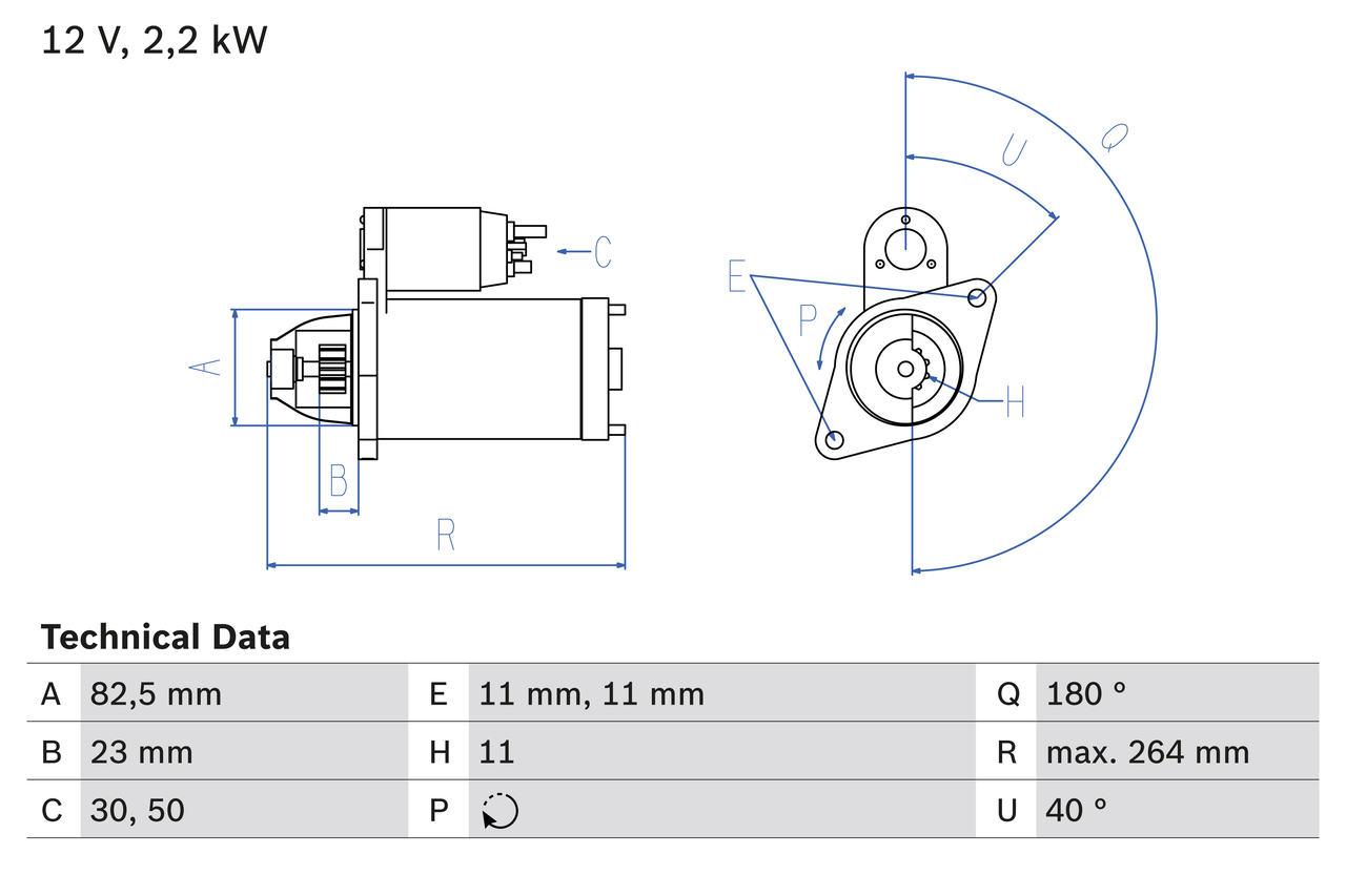 BOSCH 0 986 017 430 Starter