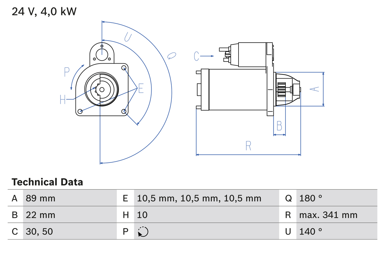 BOSCH 0 986 017 880 Starter