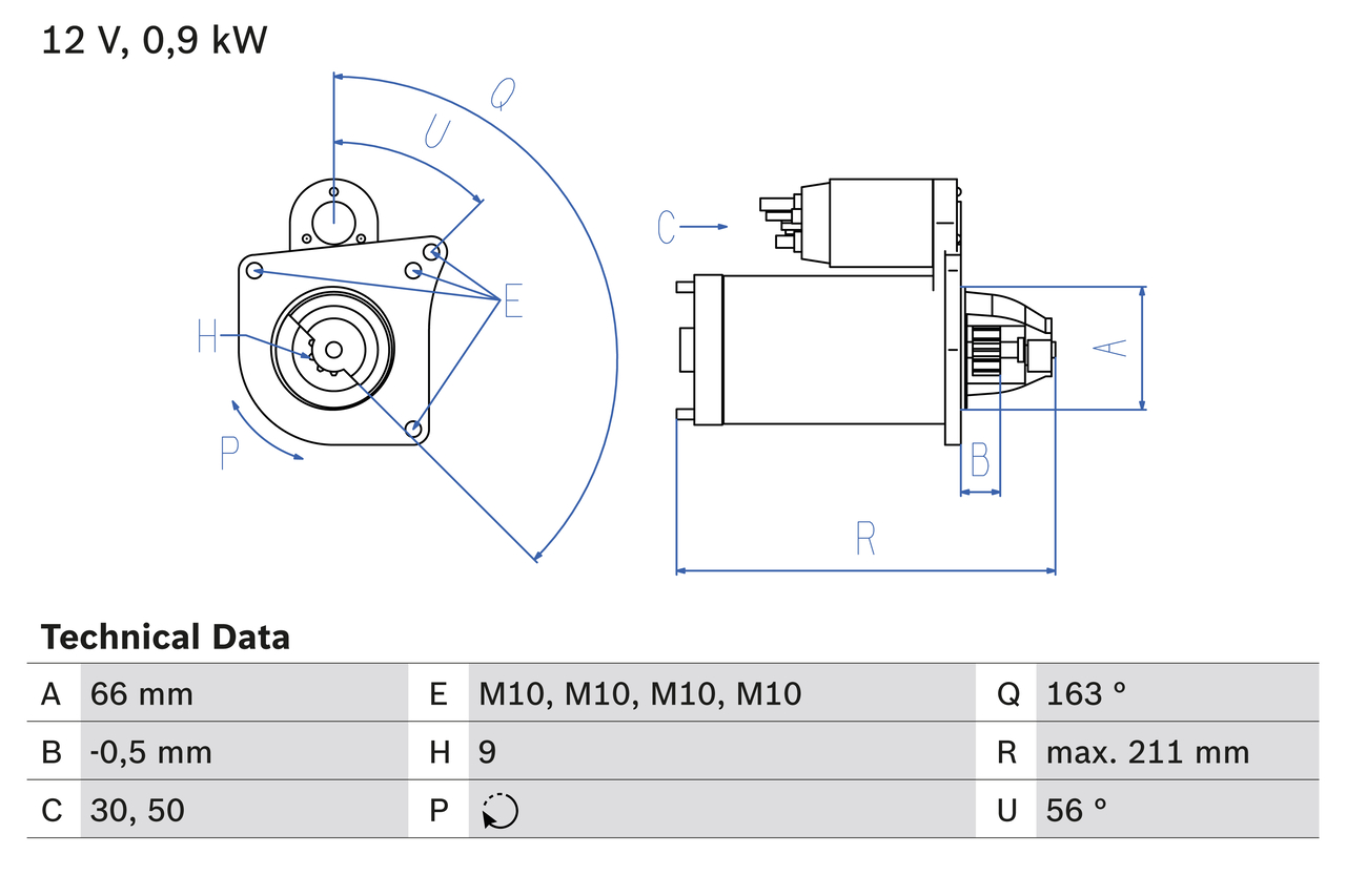 BOSCH 0 986 018 360 Štartér