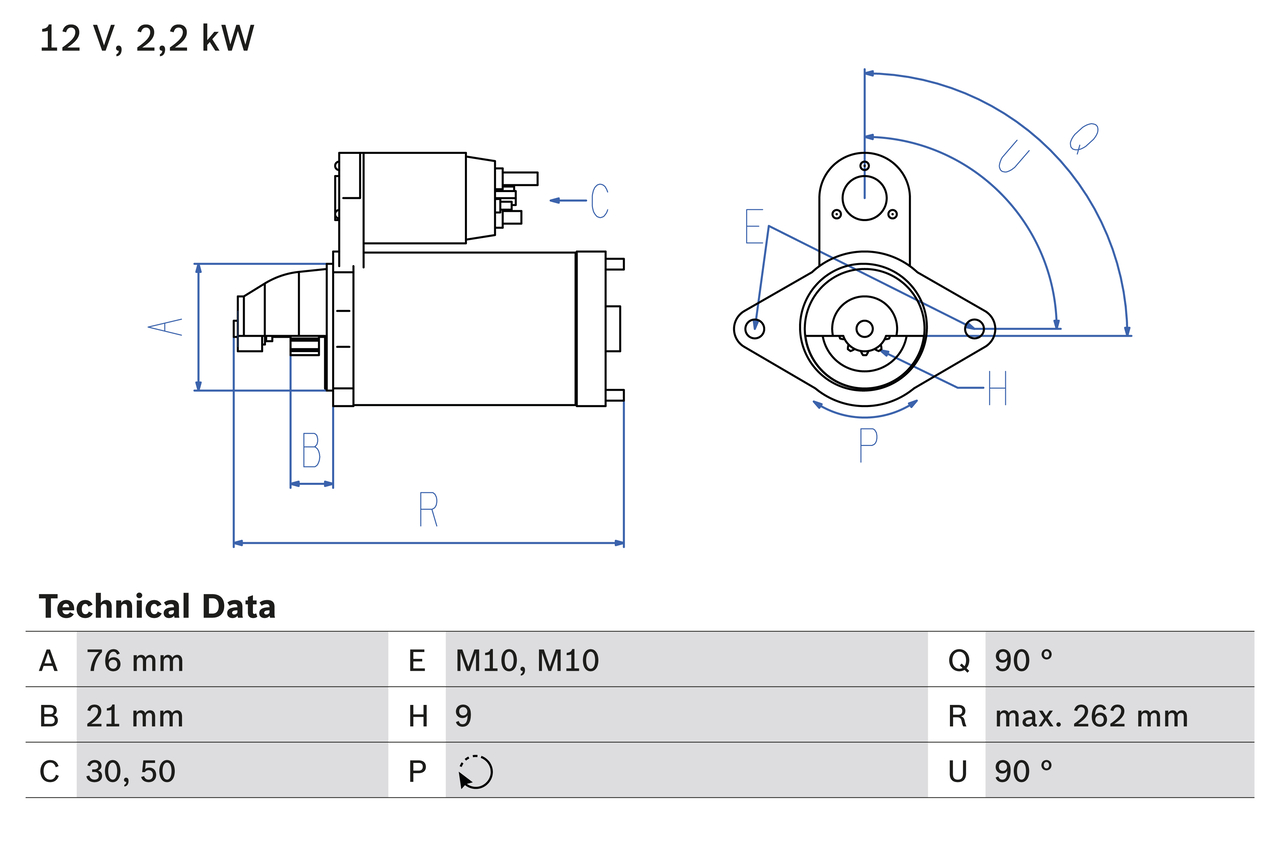 BOSCH 0 986 022 710 Starter