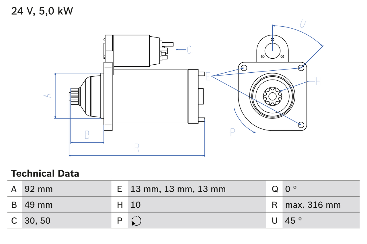 BOSCH 0 986 023 430 Starter