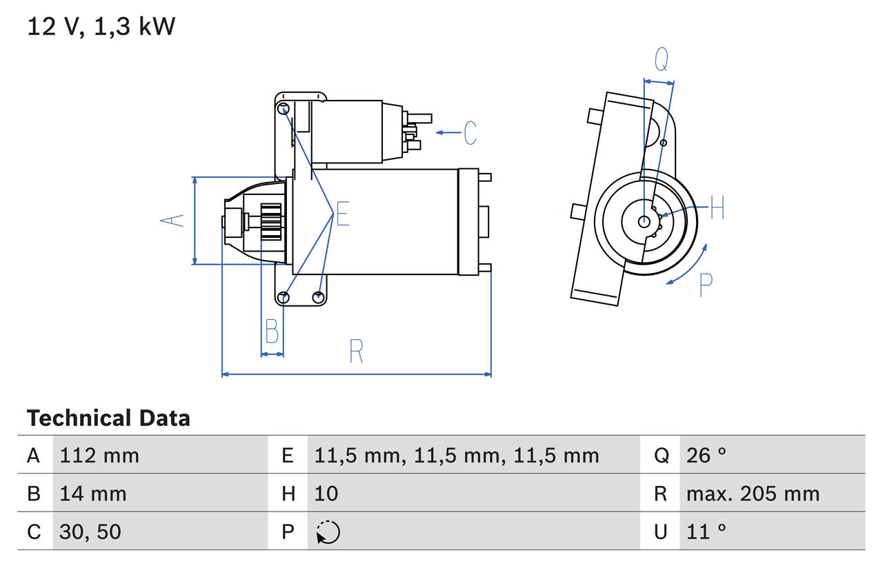 BOSCH 0 986 023 480 Starter