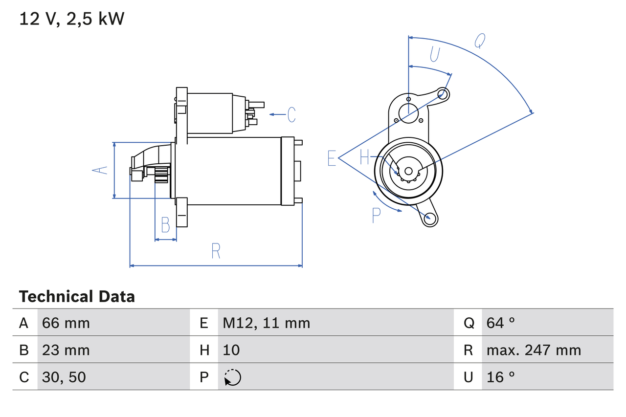 BOSCH 0 986 024 040 Starter
