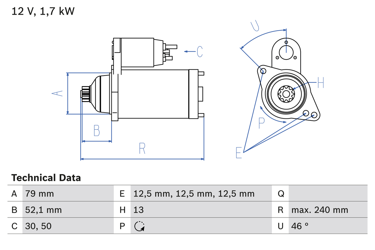 BOSCH 0 986 025 220 Starter